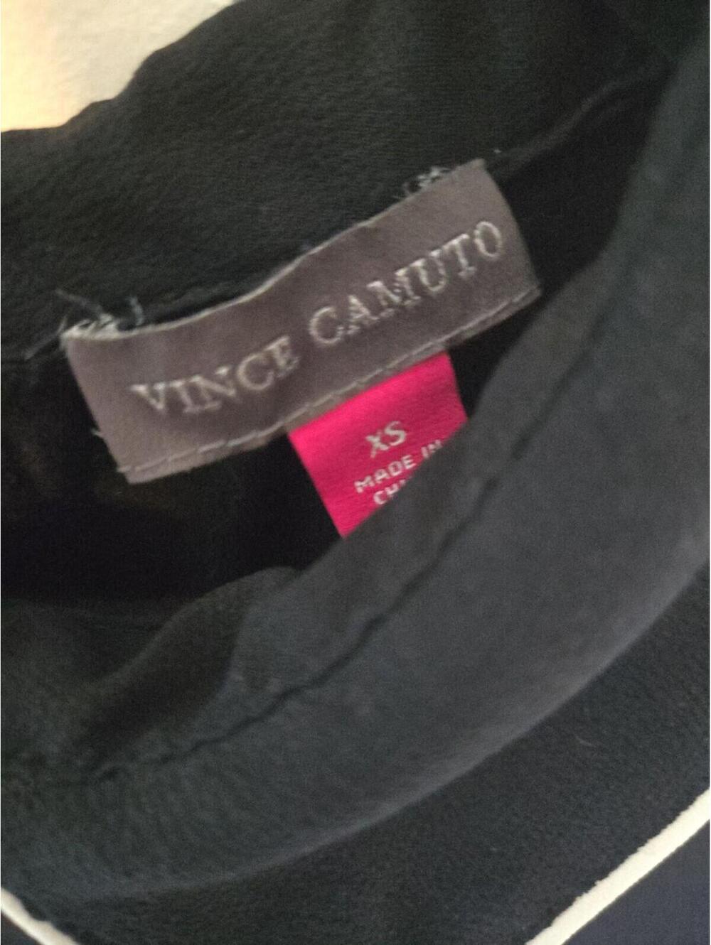 Vince Camuto Mixed Media Peter Pan Collar Layered Top Size XS - Picture 2 of 6